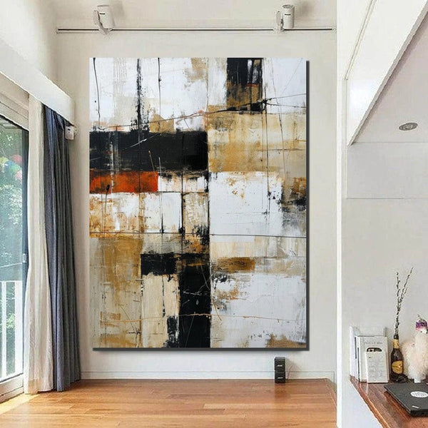 Contemporary Wall Painting, Acrylic Painting for Dining Room, Living Room Wall Painting, Modern Artwork, Large Canvas Painting-HomePaintingDecor