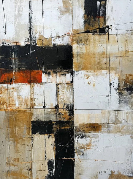 Contemporary Wall Painting, Acrylic Painting for Dining Room, Living Room Wall Painting, Modern Artwork, Large Canvas Painting-HomePaintingDecor