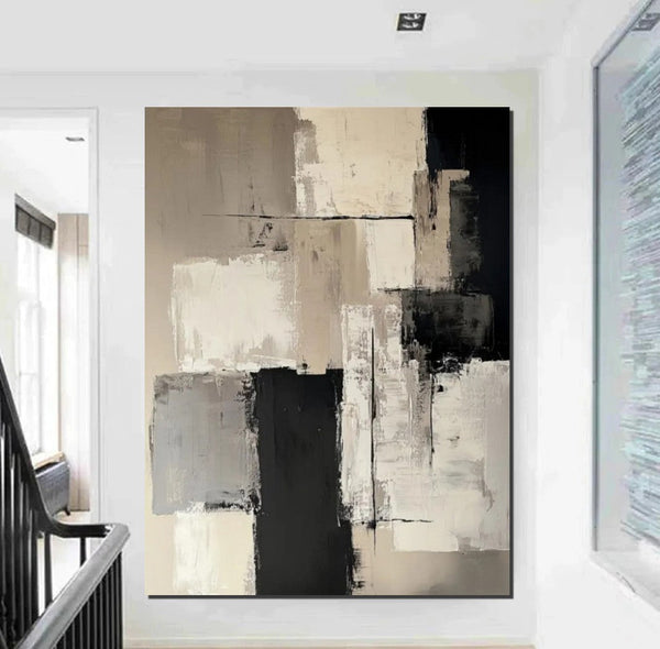 Living Room Wall Painting, Modern Artwork, Large Canvas Painting, Contemporary Wall Painting, Acrylic Painting for Dining Room-HomePaintingDecor