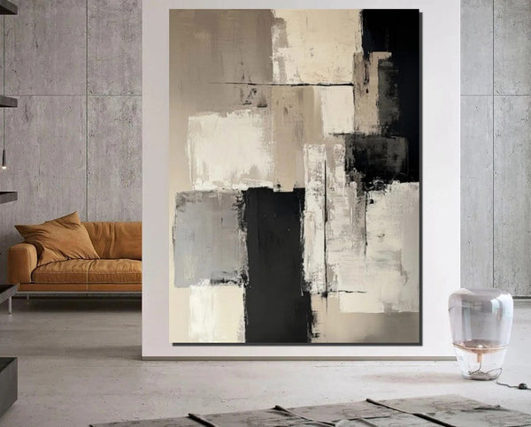 Living Room Wall Painting, Modern Artwork, Large Canvas Painting, Contemporary Wall Painting, Acrylic Painting for Dining Room-HomePaintingDecor