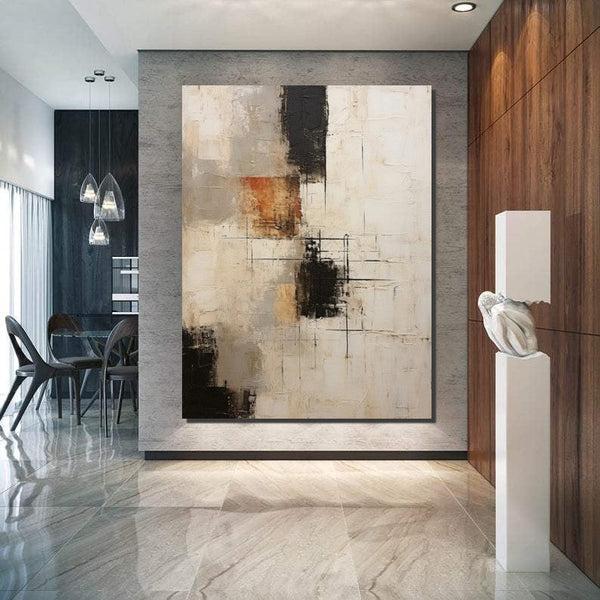 Hand Painted Wall Art Paintings, Modern Abstract Art for Dining Room, Extra Large Paintings for Living Room, Abstract Acrylic Painting-HomePaintingDecor