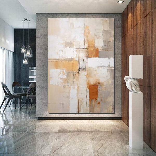 Simple Wall Art Ideas, Modern Abstract Painting, Buy Art Online, Large Acrylic Canvas Paintings, Dining Room Abstract Paintings-HomePaintingDecor