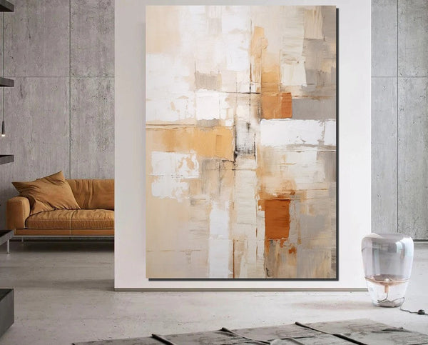 Simple Wall Art Ideas, Modern Abstract Painting, Buy Art Online, Large Acrylic Canvas Paintings, Dining Room Abstract Paintings-HomePaintingDecor