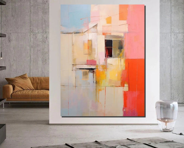 Acrylic Abstract Art, Modern Abstract Acrylic Painting, Living Room Wall Painting, Extra Large Paintings, Large Paintings for Living Room-HomePaintingDecor