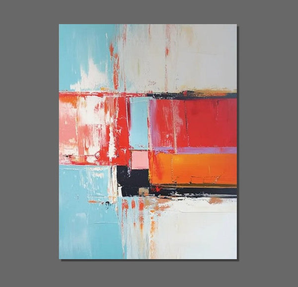 Palette Knife Paintings, Modern Paintings for Living Room, Hand Painted Canvas Art, Simple Painting Ideas for Bedroom-HomePaintingDecor