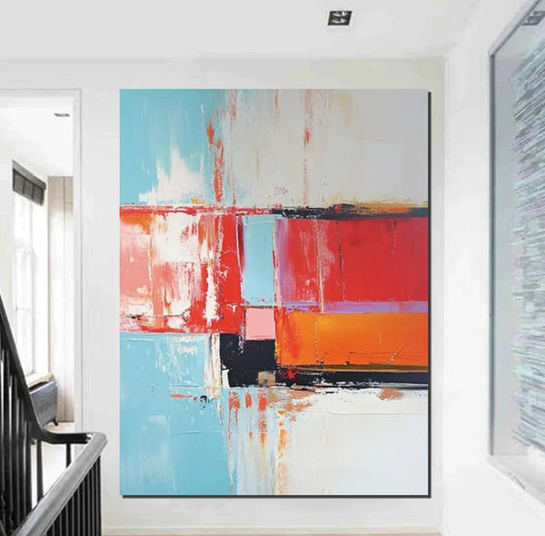 Palette Knife Paintings, Modern Paintings for Living Room, Hand Painted Canvas Art, Simple Painting Ideas for Bedroom-HomePaintingDecor