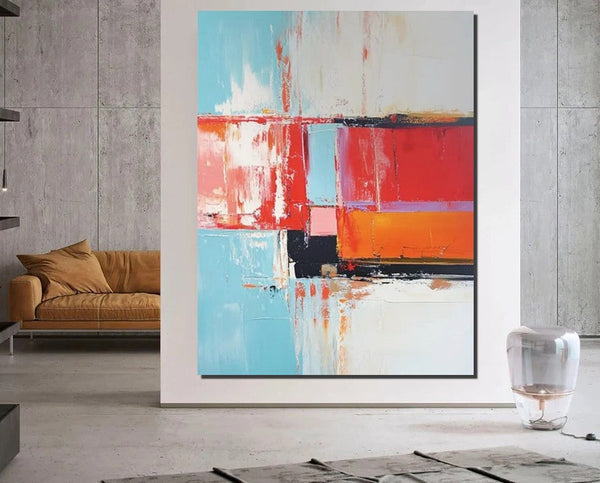 Palette Knife Paintings, Modern Paintings for Living Room, Hand Painted Canvas Art, Simple Painting Ideas for Bedroom-HomePaintingDecor