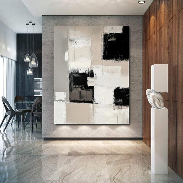 Modern Acrylic Canvas Painting, Oversized Wall Art Painting for Sale, Heavy Texture Paintings, Palette Knife Paniting, Acrylic Painting on Canvas-HomePaintingDecor