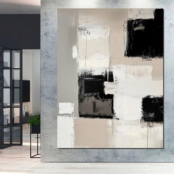 Modern Acrylic Canvas Painting, Oversized Wall Art Painting for Sale, Heavy Texture Paintings, Palette Knife Paniting, Acrylic Painting on Canvas-HomePaintingDecor