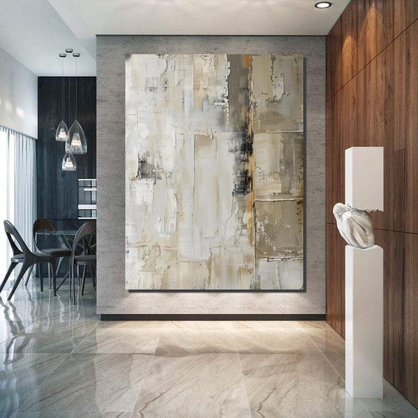 Oversized Wall Art Painting for Sale, Modern Acrylic Canvas Painting, Heavy Texture Paintings, Palette Knife Paniting, Acrylic Painting on Canvas-HomePaintingDecor