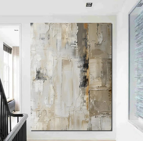 Oversized Wall Art Painting for Sale, Modern Acrylic Canvas Painting, Heavy Texture Paintings, Palette Knife Paniting, Acrylic Painting on Canvas-HomePaintingDecor