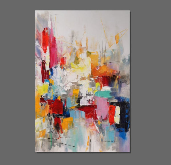 Simple Abstract Art, Wall Art Paintings for Bedroom, Large Paintings for Dining Room, Acrylic Painting on Canvas, Simple Modern Art Paintings-HomePaintingDecor