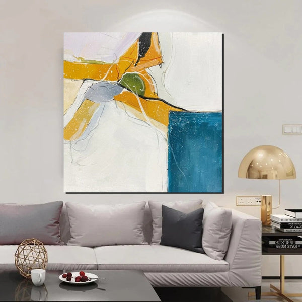 Bedroom Wall Art Paintings, Contemporary Wall Art Paintings, Acrylic Paintings for Living Room, Large Simple Modern Art, Abstract Acrylic Painting-HomePaintingDecor