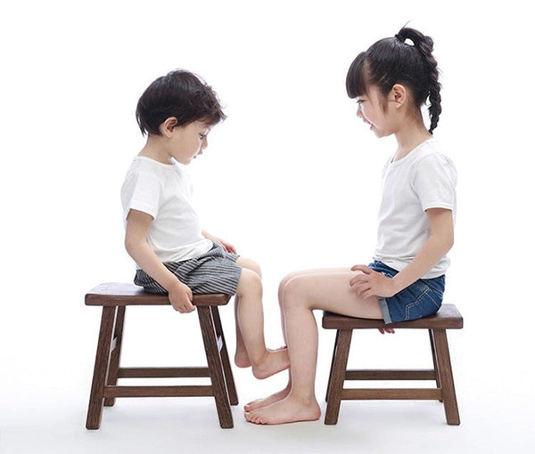 Wenge Wood Stool, Children's Wooden Stool, Shoe-changing Stool, Solid Wood low Stool, Sofa Stool, Dining Table Stool-HomePaintingDecor