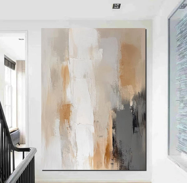 Living Room Wall Painting, Modern Artwork, Large Canvas Painting, Contemporary Wall Painting, Acrylic Painting for Dining Room-HomePaintingDecor