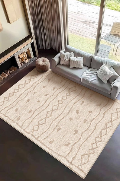 Contemporary Area Rugs for Dining Room, Modern Rugs for Living Room, Bohemian Modern Rug Ideas for Living Room-HomePaintingDecor