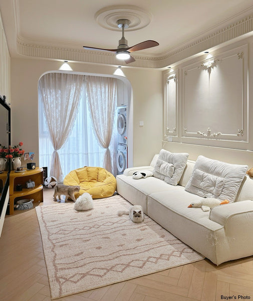 Contemporary Area Rugs for Dining Room, Modern Rugs for Living Room, Bohemian Modern Rug Ideas for Living Room-HomePaintingDecor