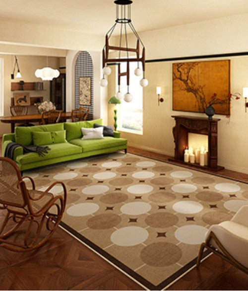 Contemporary Modern Rugs Next to Bed, Modern Rugs under Dining Room Table, Abstract Modern Rugs for Living Room, Mid Century Geometric Carpets-HomePaintingDecor