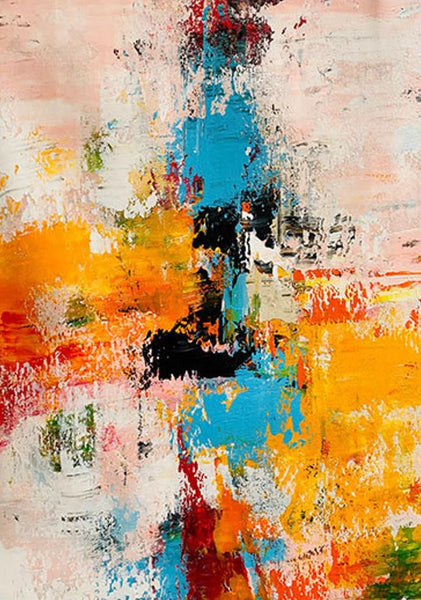 Modern Abstract Art for Bedroom, Abstract Acrylic Wall Painting, Hand Painted Wall Painting, Extra Large Paintings for Living Room, Simple Painting Ideas-HomePaintingDecor