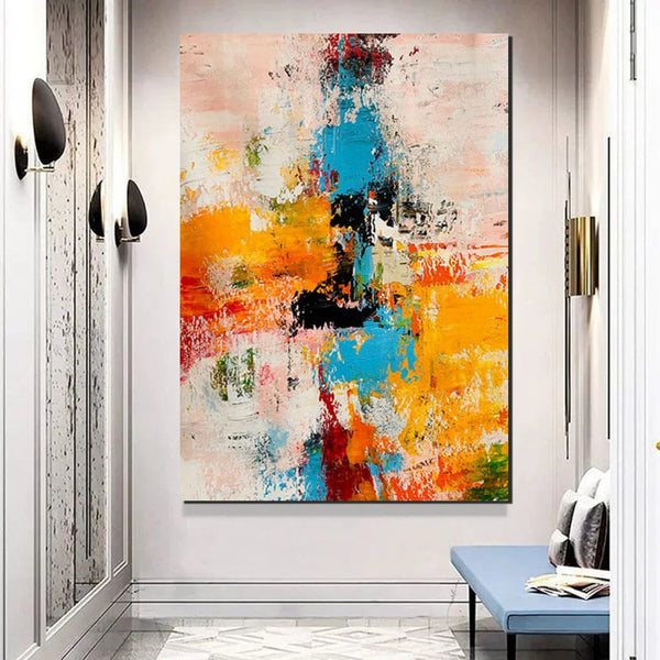Modern Abstract Art for Bedroom, Abstract Acrylic Wall Painting, Hand Painted Wall Painting, Extra Large Paintings for Living Room, Simple Painting Ideas-HomePaintingDecor