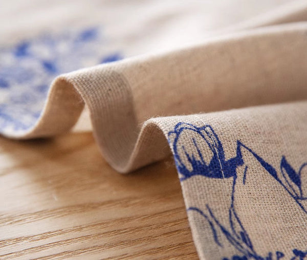 Wedding Tablecloth, Dining Room Flower Table Cloths, Large Rectangular Table Covers for Kitchen, Farmhouse Table Cloth, Square Tablecloth for Round Table-HomePaintingDecor