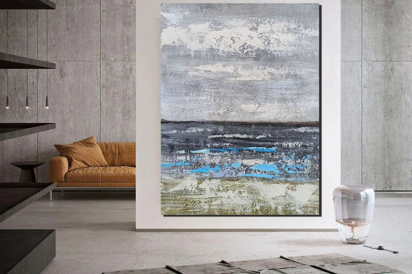 Living Room Acrylic Wall Art Ideas, Buy Art Online, Modern Abstract Paintings, Abstrct Acrylic Paintings, Heavy Texture Canvas Art-HomePaintingDecor