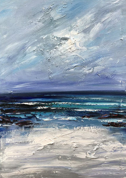 Extra Large Abstract Paintings on Canvas, Abstract Landscape Paintings for Bedroom, Hand Painted Abstract Painting, Bedroom Wall Art Ideas-HomePaintingDecor