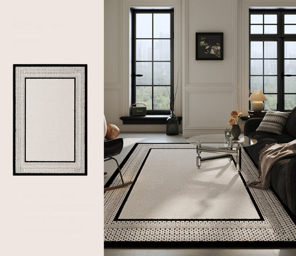 Dining Room Geometric Area Rugs, Contemporary Modern Rugs for Office, Bedroom Modern Rugs, Large Modern Rugs for Living Room-HomePaintingDecor