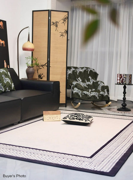 Dining Room Geometric Area Rugs, Contemporary Modern Rugs for Office, Bedroom Modern Rugs, Large Modern Rugs for Living Room-HomePaintingDecor