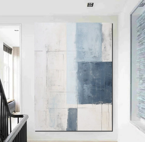 Modern Contemporary Abstract Artwork, Palette Knife Paintings, Extra Large Acrylic Painting, Simple Modern Art, Living Room Wall Art Painting-HomePaintingDecor