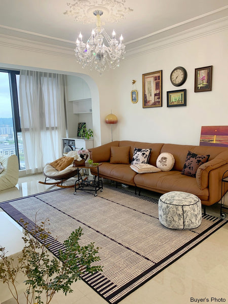 Bedroom Modern Rugs, Living Room Contemporary Modern Rugs, Modern Rugs for Dining Room, Large Abstract Geometric Modern Rugs-HomePaintingDecor