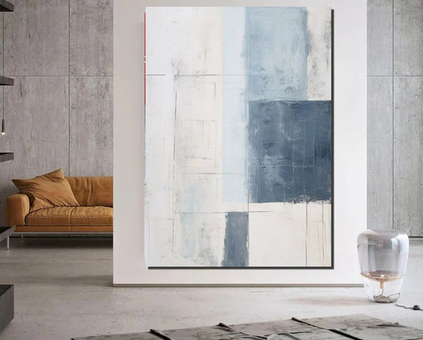 Modern Contemporary Abstract Artwork, Palette Knife Paintings, Extra Large Acrylic Painting, Simple Modern Art, Living Room Wall Art Painting-HomePaintingDecor