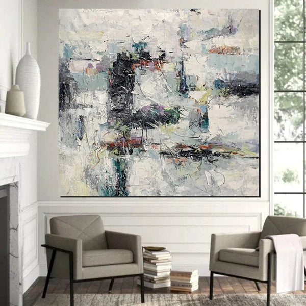 Large Simple Modern Art, Abstract Acrylic Painting, Bedroom Wall Art Paintings, Contemporary Wall Art Paintings, Acrylic Paintings for Living Room-HomePaintingDecor