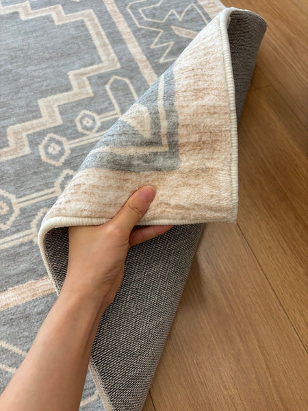 Contemporary Abstract Rugs Next to Bed, Geometric Modern Carpets for Office, Vintage Soft Turkish Rug for Living Room, Large Modern Rugs under Dining Room Table-HomePaintingDecor