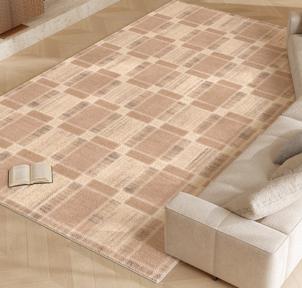 Contemporary Rugs for Bedroom, Abstract Modern Carpets for Living Room, Modern Rugs for Dining Room, Mid Century Modern Rugs Next to Bed-HomePaintingDecor