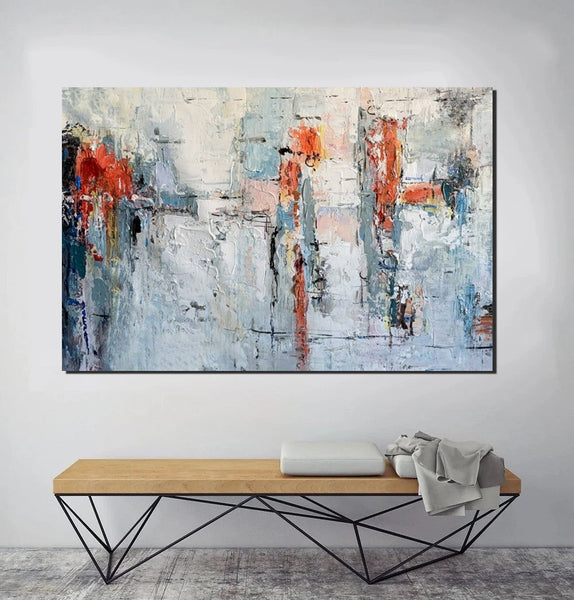 Abstract Acrylic Paintings for Living Room, Buy Paintings Online, Heavy Texture Canvas Art, Modern Contemporary Artwork-HomePaintingDecor