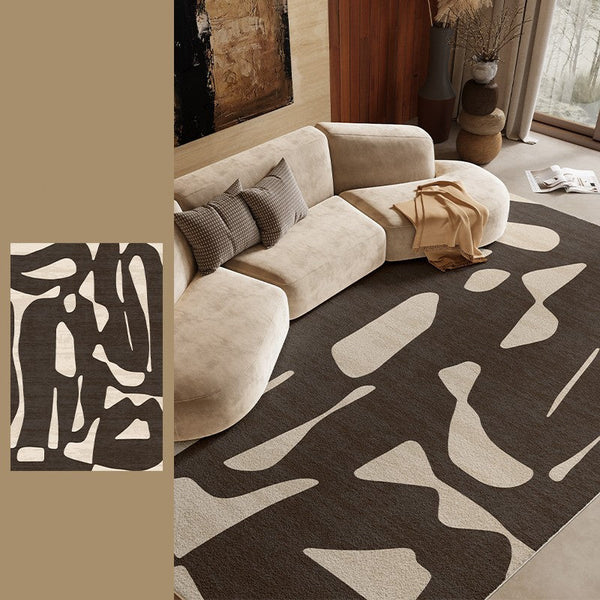 Dining Room Floor Rugs, Abstract Contemporary Rugs for Bedroom, Modern Rug Ideas for Living Room, Modern Rugs under Sofa-HomePaintingDecor
