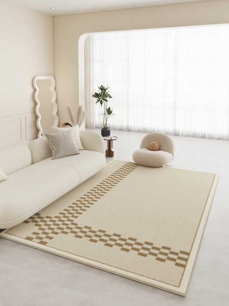 Contemporary Geometric Modern Rugs, Thick Large Modern Rugs for Living Room, Abstract Modern Rugs for Bedroom, Modern Rugs for Dining Room-HomePaintingDecor