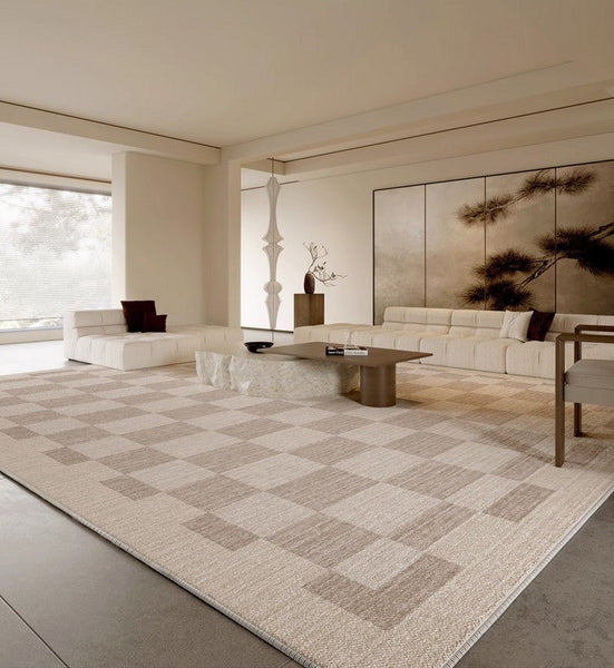 Dining Room Modern Floor Carpets, Thick Soft Modern Rugs Next to Bed, Modern Rug Ideas for Bedroom, Living Room Abstract Modern Rugs-HomePaintingDecor