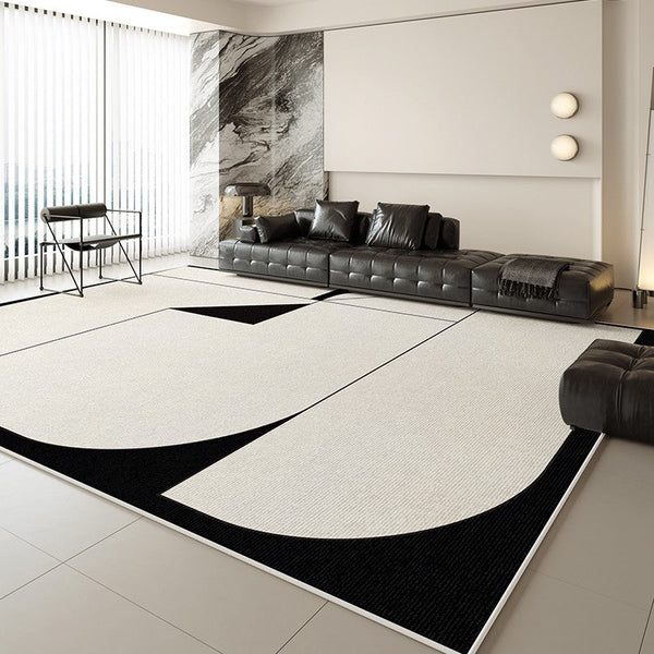Dining Room Geometric Modern Rugs, Extra Large Modern Rugs for Living Room, Bedroom Modern Rugs, Contemporary Modern Rugs for Office-HomePaintingDecor