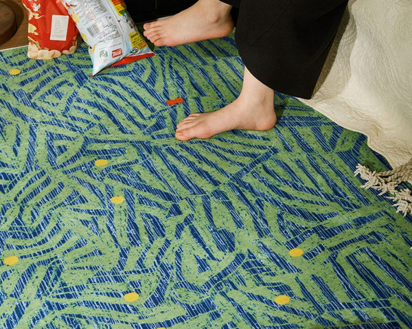 Contemporary Modern Rugs Next to Bed, Abstract Area Rugs for Living Room, Modern Carpets for Office, Geometric Modern Rugs under Dining Room Table-HomePaintingDecor