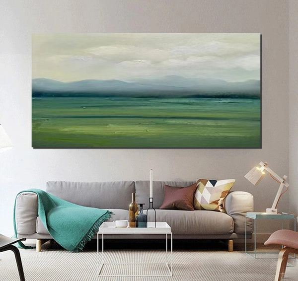 Abstract Landscape Acrylic Paintings, Hand Painted Wall Art Paintings, Contemporary Canvas Artwork, Abstract Wall Art Paintings, Modern Art for Dining Room-HomePaintingDecor