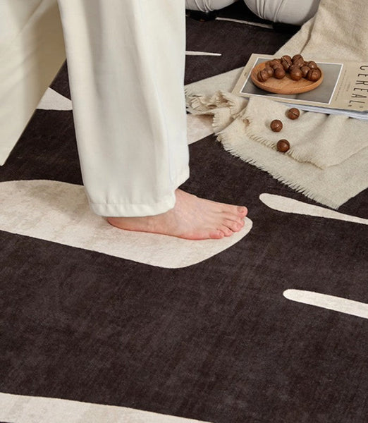 Dining Room Floor Rugs, Abstract Contemporary Rugs for Bedroom, Modern Rug Ideas for Living Room, Modern Rugs under Sofa-HomePaintingDecor