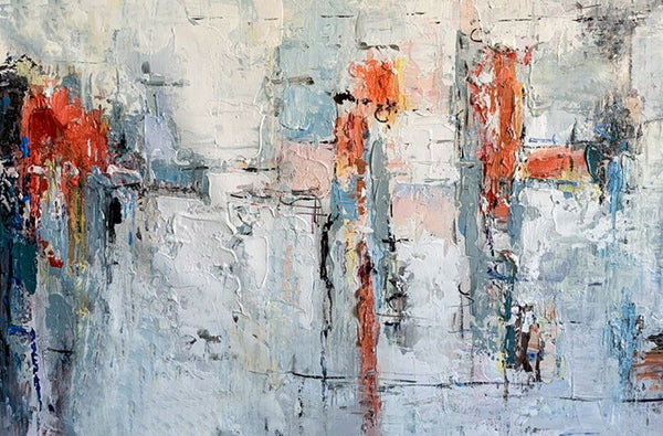 Abstract Acrylic Paintings for Living Room, Buy Paintings Online, Heavy Texture Canvas Art, Modern Contemporary Artwork-HomePaintingDecor