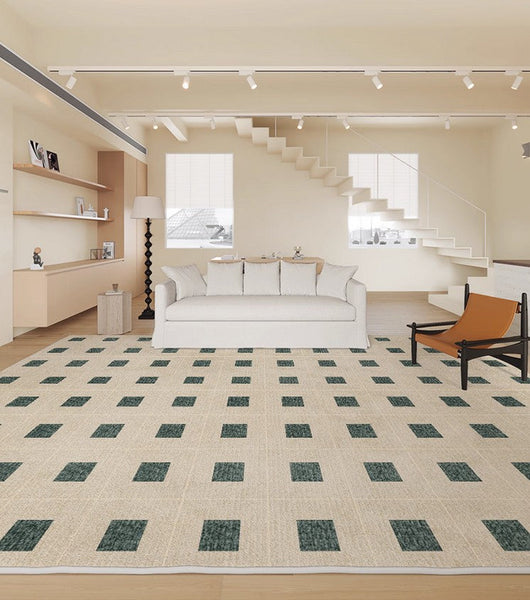 Contemporary Soft Rugs under Sofa, Modern Rugs for Living Room, Bedroom Modern Area Rugs, Large Abstract Rugs for Office-HomePaintingDecor