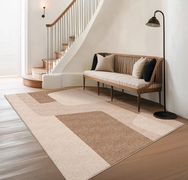 Contemporary Modern Rugs for Office, Living Room Rug Placement Ideas, Modern Rugs in Dining Room, Bedroom Geometric Modern-HomePaintingDecor