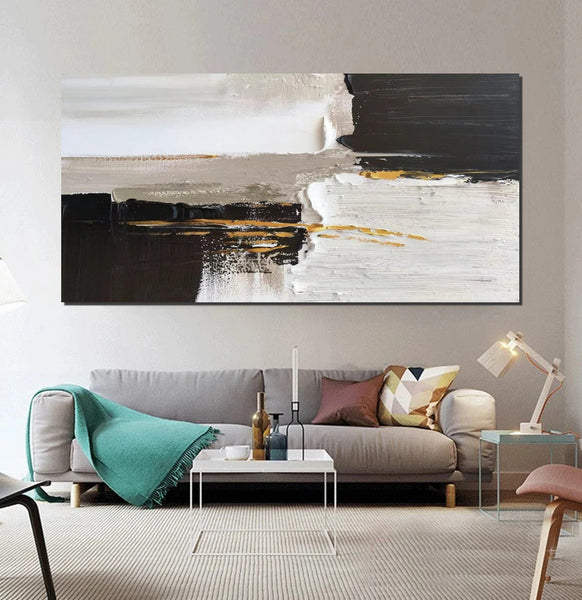 Contemporary Canvas Artwork, Abstract Wall Art Paintings, Modern Art Paintings for Dining Room, Large Acrylic Paintings on Canvas, Hand Painted Wall Art Paintings-HomePaintingDecor
