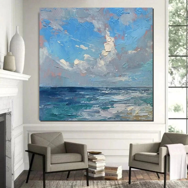 Abstract Landscape Canvas Painting for Living Room, Modern Wall Art Painting, Contemporary Abstract Artwork, Heavy Texture Paintings for Interior Design-HomePaintingDecor