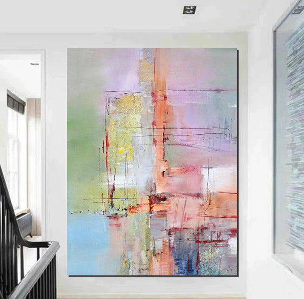 Abstract Acrylic Paintings for Living Room, Buy Paintings Online, Contemporary Canvas Wall Art, Modern Contemporary Artwork-HomePaintingDecor