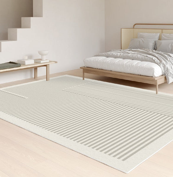 Contemporary Modern Rugs, Modern Rugs for Living Room, Modern Rugs for Dining Room, Abstract Contemporary Rugs Next to Bed-HomePaintingDecor